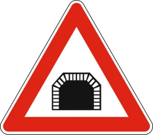 Пътен знак А38: Тунел
