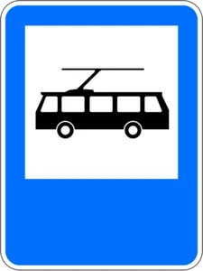 Пътен знак Д23: Тролейбусна спирка