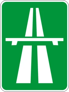 Пътен знак Д5: Автомагистрала