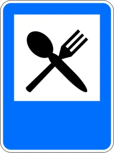 Пътен знак Е10: Ресторант