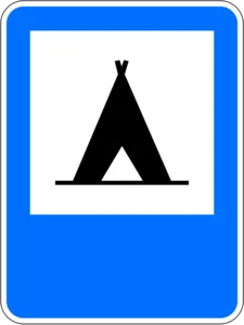 Пътен знак Е12: Къмпинг за палатки