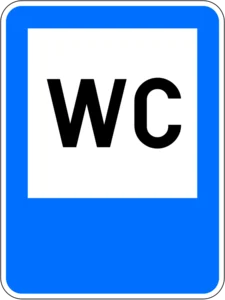 Пътен знак Е19: Тоалетна