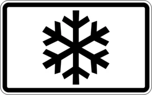 Пътен знак Т14: При сняг и зимни условия