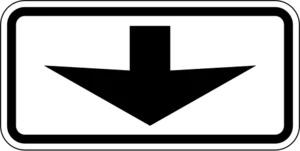 Пътен знак Т9: Стрелка