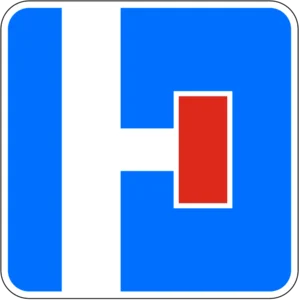 Пътен знак Ж12: Пресичаният път е без изход