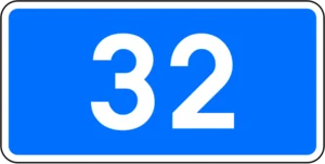 Пътен знак Ж20.2: Номер на пътя по националната класификация